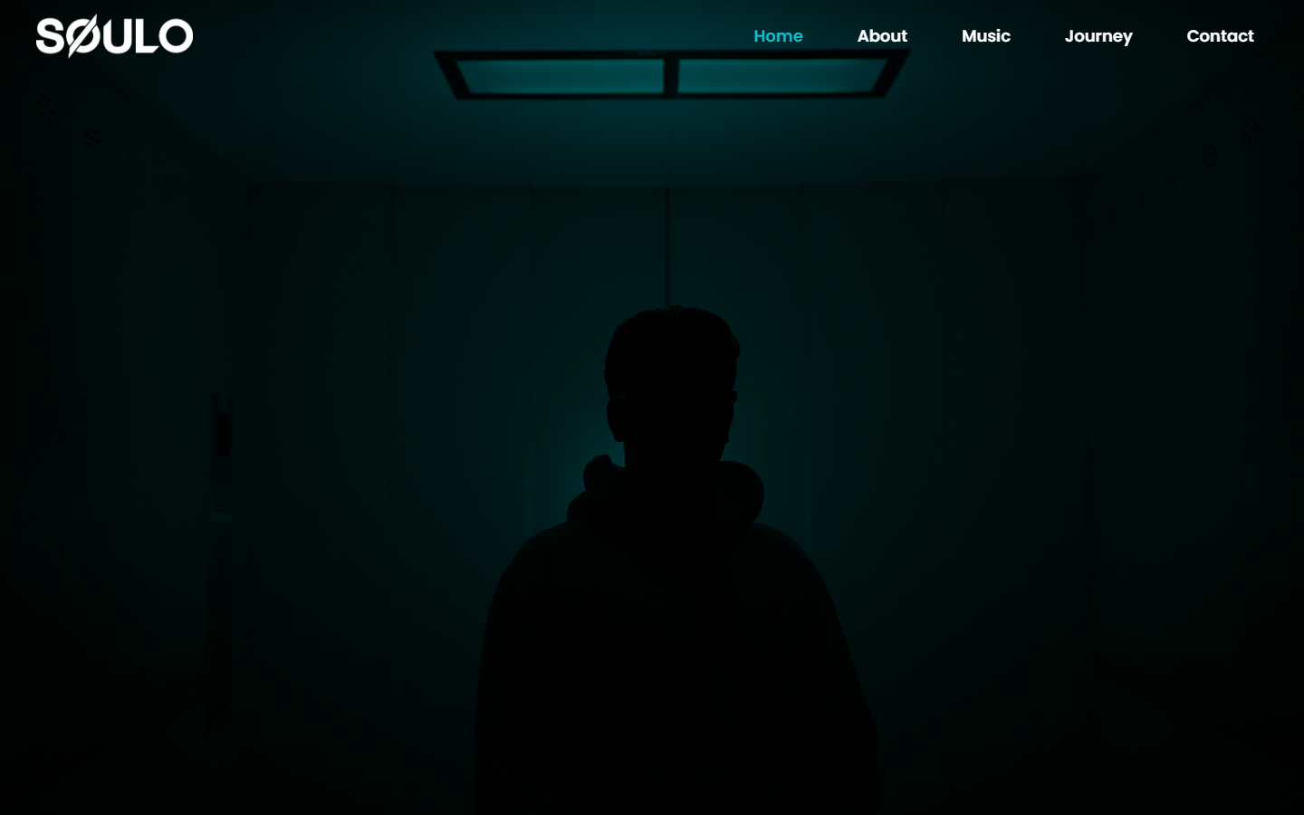 Soulomusic project screenshot showing the home page
